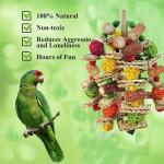 Colorful Hanging Bird Toy for Large Parrots