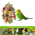 Colorful Hanging Bird Toy for Large Parrots