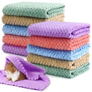 10 Pcs Soft Fleece Blanket for Small Pets