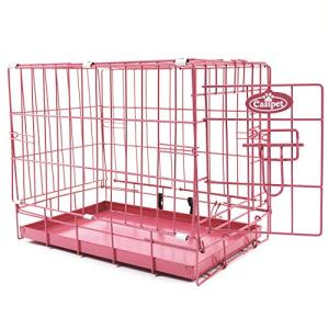 Easipet Pink Metal Dog Cage with Tray - Extra Small