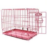 Easipet Pink Metal Dog Cage with Tray - Extra Small