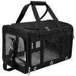 Portable Soft-Sided Pet Carrier Bag - Black