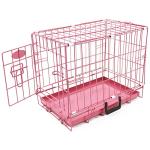 Easipet Pink Metal Dog Cage with Tray - Extra Small