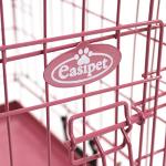 Easipet Pink Metal Dog Cage with Tray - Extra Small