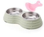 Double Dog Bowls with Non-Slip Base and Scoop