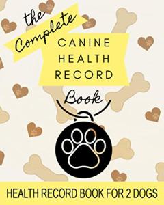 Dog Health Record Book for 2 Dogs