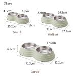 Double Dog Bowls with Non-Slip Base and Scoop