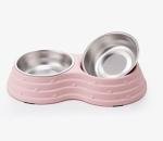 Double Dog Bowls with Non-Slip Base and Scoop