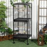 PawHut 2-in-1 Large Bird Cage with Wheels
