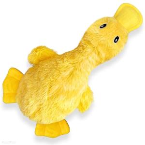 PeppyPawz No Stuffing Plush Squeaky Duck Toy