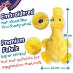 PeppyPawz No Stuffing Plush Squeaky Duck Toy
