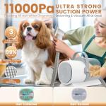 Pet Grooming Vacuum with Dog Clipper & Tools