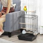 PawHut Parrot Cage with Open Top and Stand