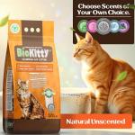 BioKitty Clumping Cat Litter, 10L Unscented Formula