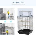 PawHut Parrot Cage with Open Top and Stand