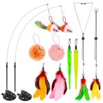 2-Pack Interactive Cat Toys with Suction Cups