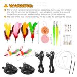 2-Pack Interactive Cat Toys with Suction Cups