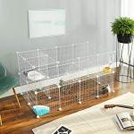 Customizable 2-Floor Metal Pet Playpen for Small Animals