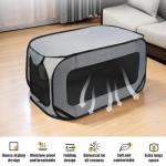 Foldable Dog Travel Crate with Storage Bag