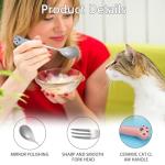 4-Pack Cute Pet Food Forks and Spoons Set