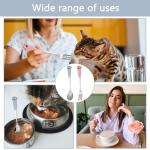 4-Pack Cute Pet Food Forks and Spoons Set