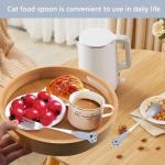 4-Pack Cute Pet Food Forks and Spoons Set