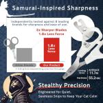 HIBINO Samurai-Grade Cat Nail Clippers - Vet Approved