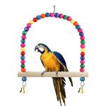 Colorful Bird Swing with Perch and Bell