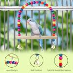 Colorful Bird Swing with Perch and Bell