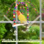 Colorful Bird Swing with Perch and Bell