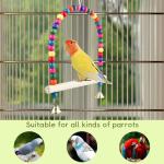 Colorful Bird Swing with Perch and Bell