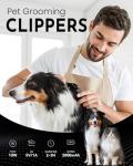 Cordless Dog Clippers with LED Display and Nail Kit