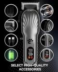 Cordless Dog Clippers with LED Display and Nail Kit