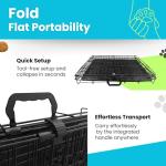 Heavy-Duty Folding Dog Crate for Small Dogs