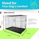 Heavy-Duty Folding Dog Crate for Small Dogs