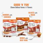 Good 'n' Fun Triple Flavor Wings Dog Chews