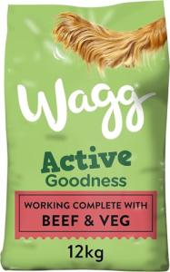 Wagg Active Goodness Beef & Veg Dog Food 12kg