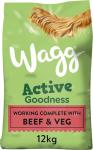 Wagg Active Goodness Beef & Veg Dog Food 12kg