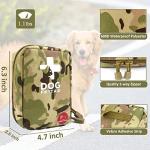 Portable Dog First Aid Kit with 72 Medical Supplies
