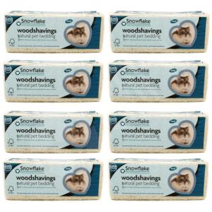 Snowflake 8-Pack 1KG Natural Pet Bedding