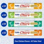 INABA Churu Chicken Cat Treats Variety Box