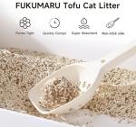 FUKUMARU Tofu Cat Litter, Odor-Control, Flushable