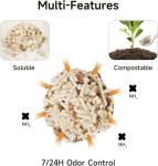 FUKUMARU Tofu Cat Litter, Odor-Control, Flushable