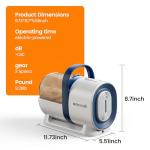 Oneisall Pet Grooming Vacuum with 7 Tools