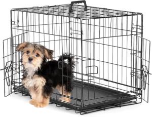 Large Dog Crate with 2 Doors and Tray