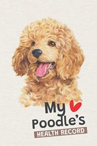 Poodle Health Logbook: Vaccination and Medical Records