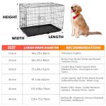 Large Dog Crate with 2 Doors and Tray