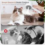 Double-Sided Cat Grooming Brush with Release Button