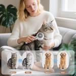 Double-Sided Cat Grooming Brush with Release Button