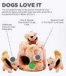 Outward Hound Plush Dog Toy Puzzle - Squirrel